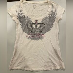 Armani Exchange white tshirt size medium
